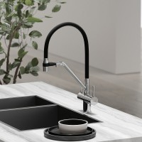 Смеситель для кухонной мойки Sancos Dora SC4003CH, с подключением к фильтру, с гибким изливом, цвет хром