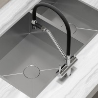 Смеситель для кухонной мойки Sancos Dora SC4003CH, с подключением к фильтру, с гибким изливом, цвет хром