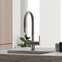Смеситель для кухонной мойки Sancos Lucia SC4004CH, с подключением к фильтру, с гибким изливом, цвет хром