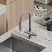 Смеситель для кухонной мойки Sancos Lucia SC4004CH, с подключением к фильтру, с гибким изливом, цвет хром