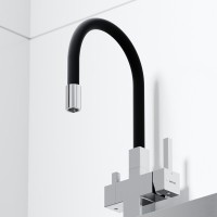 Смеситель для кухонной мойки Sancos Arno SC4005CH, с подключением к фильтру, с гибким изливом, цвет хром