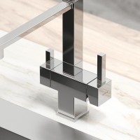 Смеситель для кухонной мойки Sancos Moro SC4006CH, с подключением к фильтру, с гибким изливом, цвет хром