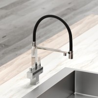 Смеситель для кухонной мойки Sancos Moro SC4006CH, с подключением к фильтру, с гибким изливом, цвет хром