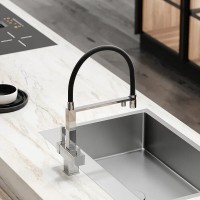 Смеситель для кухонной мойки Sancos Moro SC4006CH, с подключением к фильтру, с гибким изливом, цвет хром