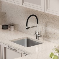 Смеситель для кухонной мойки Sancos Garda SC4009BN, с подключением к фильтру, с гибким изливом, цвет никель брашированный