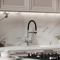 Смеситель для кухонной мойки Sancos Garda SC4009CH, с подключением к фильтру, с гибким изливом, цвет хром