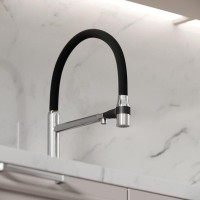 Смеситель для кухонной мойки Sancos Garda SC4009CH, с подключением к фильтру, с гибким изливом, цвет хром