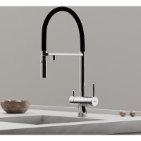 Смеситель для кухонной мойки Sancos Imola SC4010CH, с подключением к фильтру, с гибким изливом, цвет хром