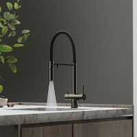 Смеситель для кухонной мойки Sancos Imola SC4010GG, с подключением к фильтру, с гибким изливом, цвет воронёная сталь, gunmetal