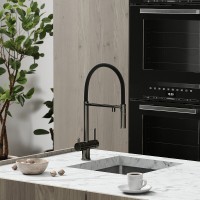 Смеситель для кухонной мойки Sancos Imola SC4010GG, с подключением к фильтру, с гибким изливом, цвет воронёная сталь, gunmetal