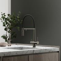 Смеситель для кухонной мойки Sancos Imola SC4010GG, с подключением к фильтру, с гибким изливом, цвет воронёная сталь, gunmetal