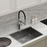 Смеситель для кухонной мойки Sancos Pride SC4011BNG, с гибким изливом, цвет нержавеющая сталь
