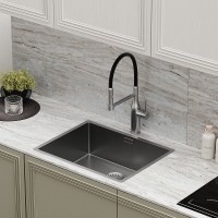 Смеситель для кухонной мойки Sancos Pride SC4011BNG, с гибким изливом, цвет нержавеющая сталь