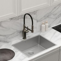 Смеситель для кухонной мойки Sancos Pride SC4011GG, с гибким изливом, цвет воронёная сталь, gunmetal