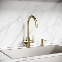 Смеситель для кухонной мойки Sancos Taper SC4012BG, с подключением к фильтру, цвет брашированное золото
