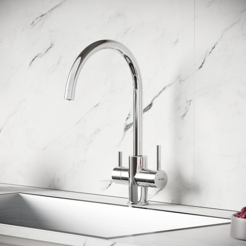 Смеситель для кухонной мойки Sancos Taper SC4012CH, с подключением к фильтру, цвет хром