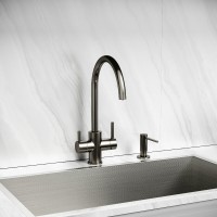 Смеситель для кухонной мойки Sancos Taper SC4012GG, с подключением к фильтру, цвет воронёная сталь, gunmetal