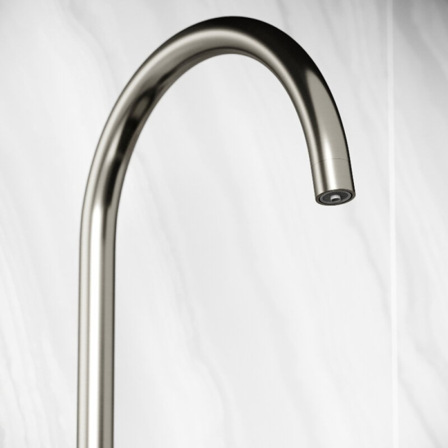 Смеситель для кухонной мойки Sancos Taper SC4012GG, с подключением к фильтру, цвет воронёная сталь, gunmetal