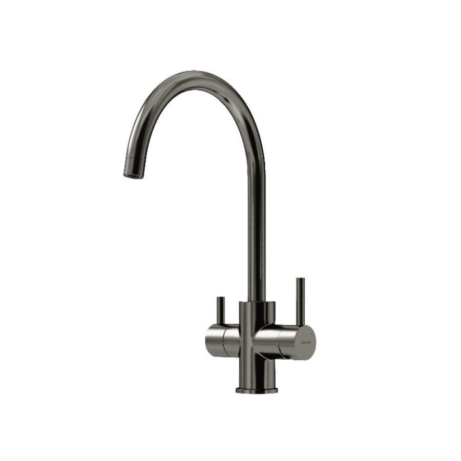 Смеситель для кухонной мойки Sancos Taper SC4012GG, с подключением к фильтру, цвет воронёная сталь, gunmetal