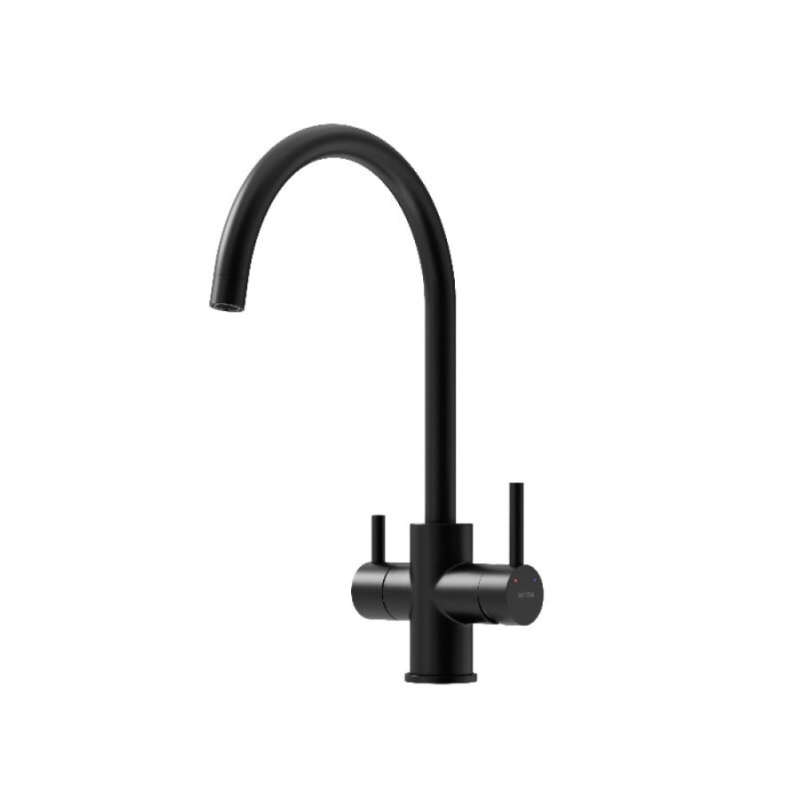 Смеситель для кухонной мойки Sancos Taper SC4012MB, с подключением к фильтру, цвет черный матовый