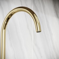 Смеситель для кухонной мойки Sancos Taper SC4012ZG, с подключением к фильтру, цвет полированное золото