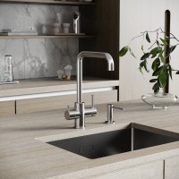Смеситель для кухонной мойки Sancos Vela SC4013BN, с подключением к фильтру, цвет брашированный никель