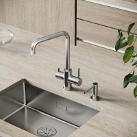 Смеситель для кухонной мойки Sancos Vela SC4013BN, с подключением к фильтру, цвет брашированный никель