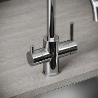 Смеситель для кухонной мойки Sancos Vela SC4013CH, с подключением к фильтру, цвет хром