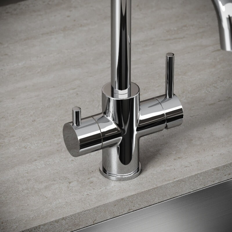 Смеситель для кухонной мойки Sancos Vela SC4013CH, с подключением к фильтру, цвет хром