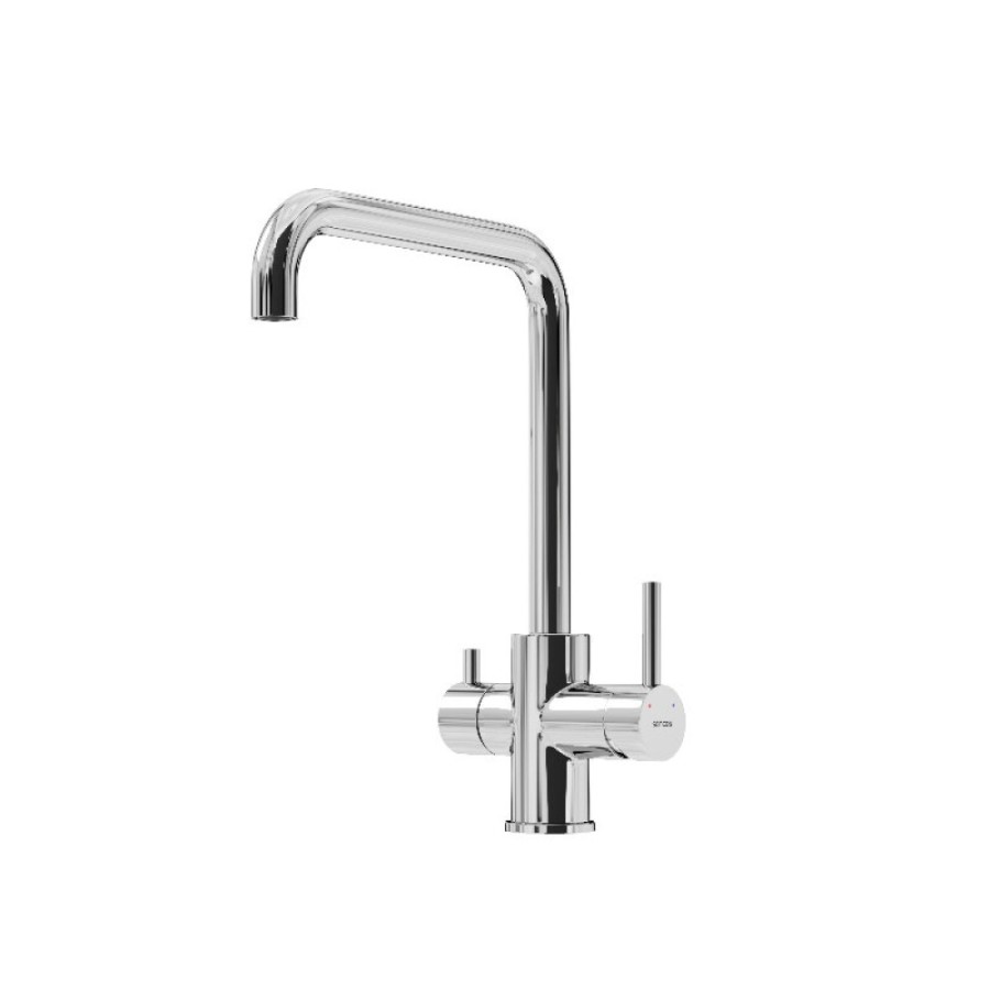 Смеситель для кухонной мойки Sancos Vela SC4013CH, с подключением к фильтру, цвет хром