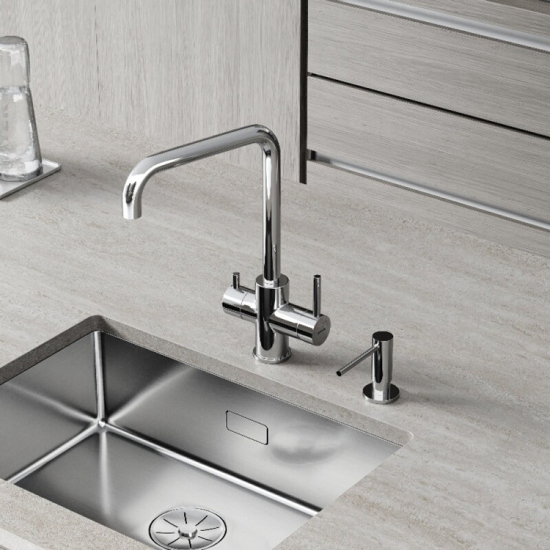 Смеситель для кухонной мойки Sancos Vela SC4013CH, с подключением к фильтру, цвет хром