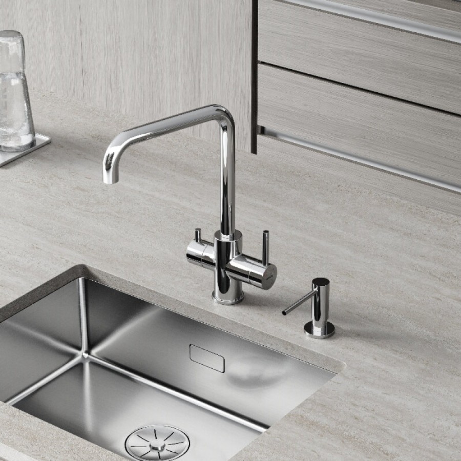 Смеситель для кухонной мойки Sancos Vela SC4013CH, с подключением к фильтру, цвет хром