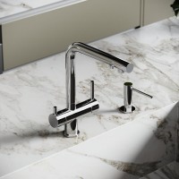Смеситель для кухонной мойки Sancos Foster SC4014СH, с подключением к фильтру, цвет хром