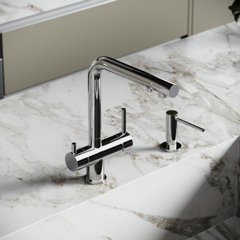 Смеситель для кухонной мойки Sancos Foster SC4014СH, с подключением к фильтру, цвет хром