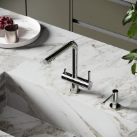 Смеситель для кухонной мойки Sancos Foster SC4014СH, с подключением к фильтру, цвет хром