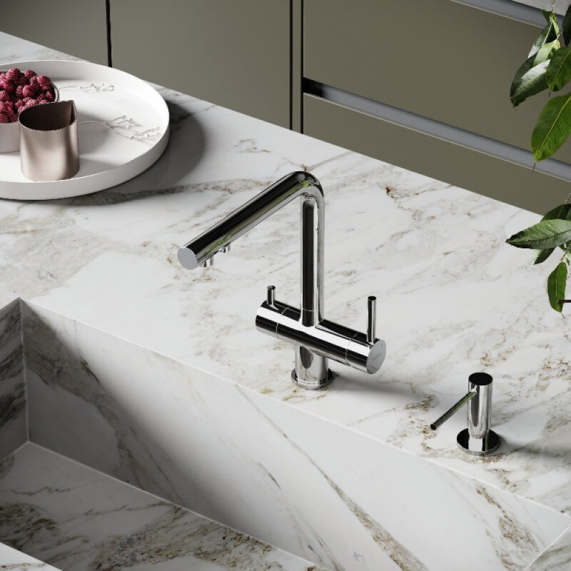 Смеситель для кухонной мойки Sancos Foster SC4014СH, с подключением к фильтру, цвет хром