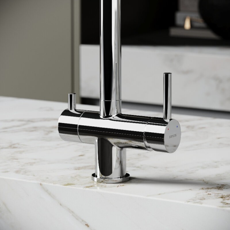 Смеситель для кухонной мойки Sancos Foster SC4014СH, с подключением к фильтру, цвет хром