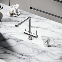 Смеситель для кухонной мойки Sancos Foster SC4014BN, с подключением к фильтру, цвет брашированный никель