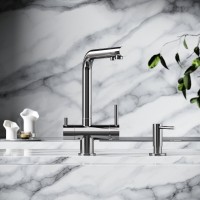 Смеситель для кухонной мойки Sancos Foster SC4014BN, с подключением к фильтру, цвет брашированный никель