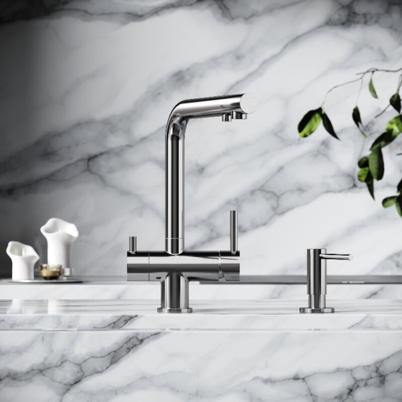 Смеситель для кухонной мойки Sancos Foster SC4014BN, с подключением к фильтру, цвет брашированный никель