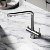Смеситель для кухонной мойки Sancos Foster SC4014BN, с подключением к фильтру, цвет брашированный никель