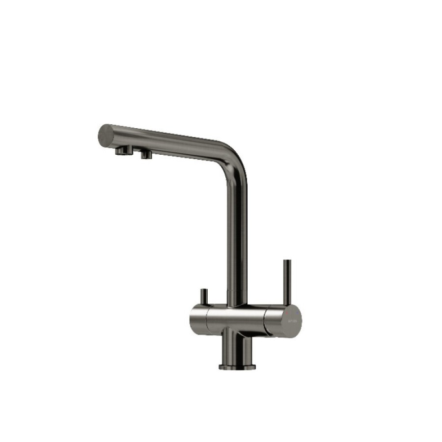 Смеситель для кухонной мойки Sancos Foster SC4014GG, с подключением к фильтру, цвет воронёная сталь, gunmetal