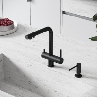 Смеситель для кухонной мойки Sancos Foster SC4014MB, с подключением к фильтру, цвет черный матовый