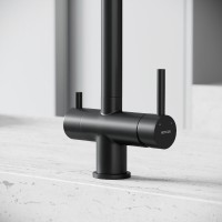 Смеситель для кухонной мойки Sancos Foster SC4014MB, с подключением к фильтру, цвет черный матовый