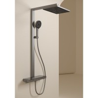 Душевая система Sancos Vos SC6100GG, термостатическая, вороненая сталь