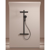 Душевая система Sancos Vos SC6100MB, термостатическая, черный матовый