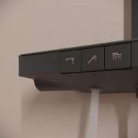 Душевая система Sancos Vos SC6100MB, термостатическая, черный матовый