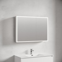 Зеркальный шкаф Sancos Evoke SC80100, 100 см, LED подсветка, бесконтактное управление, серый