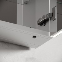 Зеркальный шкаф Sancos Evoke SC80100, 100 см, LED подсветка, бесконтактное управление, серый