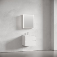 Зеркальный шкаф Sancos Evoke SC8060, 60 см, LED подсветка, бесконтактное управление, серый